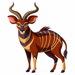 vector illustration of a cartoon giraffe