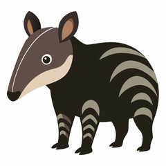 vector illustration of a zebra