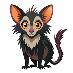 vector illustration of cartoon squirrel