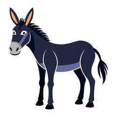 black horse vector illustration