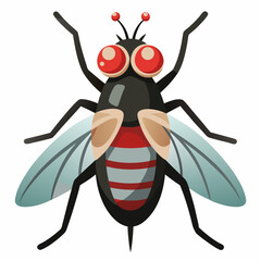 vector illustration of a cartoon bee