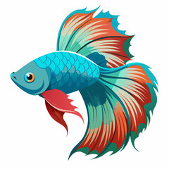 Fototapeta premium illustration of a fish