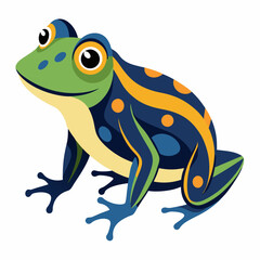 frog on white background
