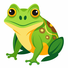 green frog cartoon