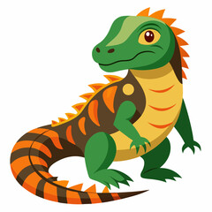 cartoon, animal, vector, dragon, dinosaur, illustration, reptile, lizard, crocodile, art, green, cute, monster, baby, fun, frog, wildlife, drawing, character, dino, alligator, nature, design, iguana, 