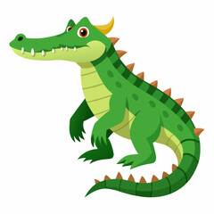 cartoon, animal, dinosaur, vector, dragon, illustration, reptile, crocodile, lizard, green, fun, art, alligator, monster, dino, cute, character, wildlife, funny, wild, baby, nature, frog, happy, drawi