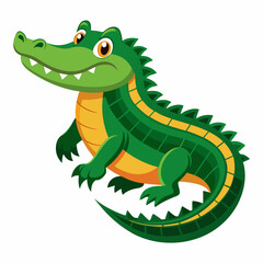 cartoon crocodile with a smile