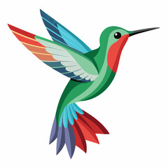 Obraz premium hummingbird and flower