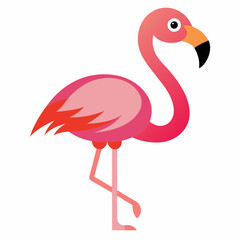 pink flamingo vector