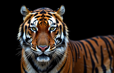 Fototapeta premium Tiger Close-up: Majestic Stare
