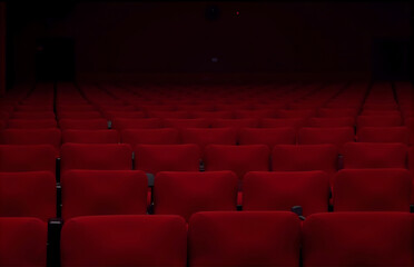 Fototapeta premium Red Seats in Cinema