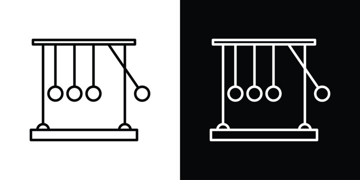 Momentum icon in black. flat graphic vector icon