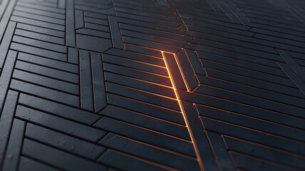 Abstract background, architectural detail with geometric pattern and luminance