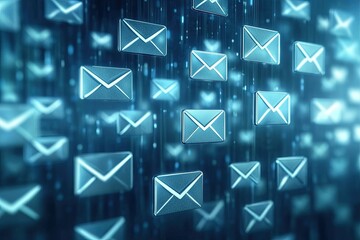 Vibrant Image of Contact Us Office Inbox Email Concept