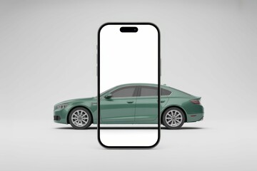 Instagram story design for Modern Rental car selling promotional, with empty blank space for text copy space or mockup design, high detail, 8k