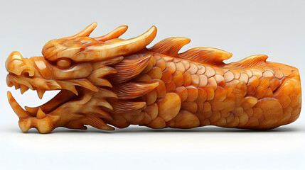 Carved dragon handle.  Ornate detail