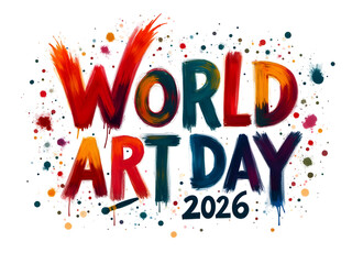 World Art Day Celebration 2026: A vibrant and colorful artistic representation for World Art Day, celebrating creativity and expression in a visually striking design.