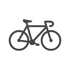Fototapeta premium Minimal Road Bicycle Icon Line Art Cycling Symbol for Sport and Travel Design Vector