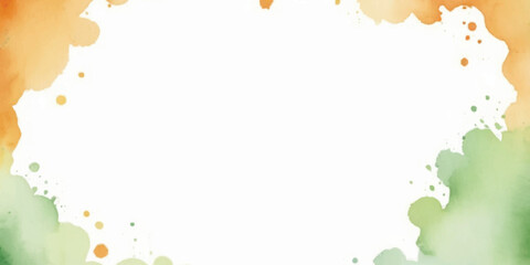 15 august independence day and 26 january republic day grunge tricolor watercolor background