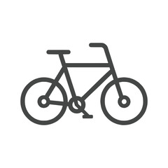 Fototapeta premium Simple Bicycle Outline Icon Minimalist Bike Line Art Illustration Design Vector