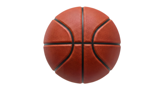 Basketball Texture: Orange Ball on Transparent Background, Ideal for Designs - Powered by Adobe