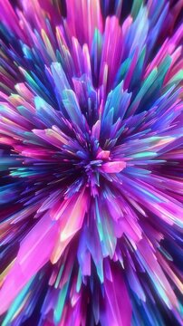 Neon Maximalist Abstract Burst	