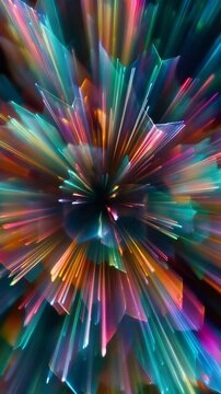 Neon Maximalist Abstract Burst	