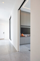 interior modern house wood floor high qulity luxery finishes concrete floor