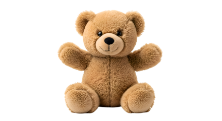 Adorable Teddy Bear with Transparent Background, Perfect for Crafts and Designs