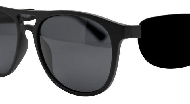 Create Stylish Sunglasses with a Transparent Background Design