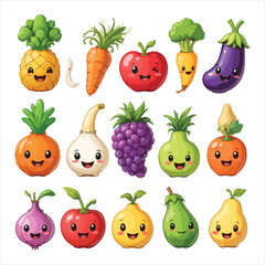 Fototapeta premium set of different vegetables