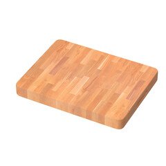 A wooden cutting board with a smooth surface, ideal for food preparation and kitchen tasks.