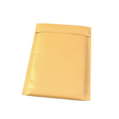 A plain yellow envelope, typically used for mailing documents or small items securely.