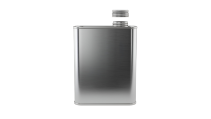 A sleek, metallic flask designed for carrying beverages, featuring a screw-top lid for easy access.