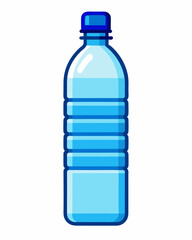 Plastic bottle of water illustration
