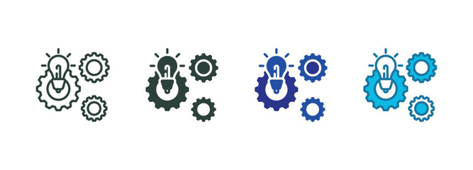 Implementation Icon Set Multiple Style Of