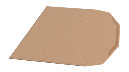 A plain brown folder designed for document storage and organization.