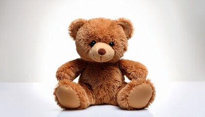 Obraz premium brown teddy bear on white background
