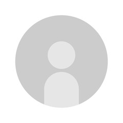 Flat illustration in grayscale. Avatar, user profile, person icon, gender neutral silhouette, profile picture. Suitable for social media profiles, icons, screensavers and as a template.