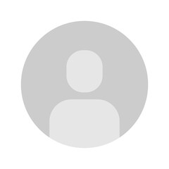 Flat illustration in grayscale. Avatar, user profile, person icon, gender neutral silhouette, profile picture. Suitable for social media profiles, icons, screensavers and as a template.