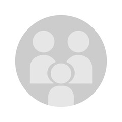 Flat illustration in grayscale. Avatar, user profile, person icon, gender neutral silhouette, profile picture. Suitable for social media profiles, icons, screensavers and as a template.