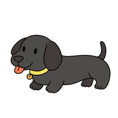 Cute cartoon illustration of a dog with playful poses and adorable expressions.
