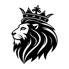 Obraz premium Lion king logo and icon vector