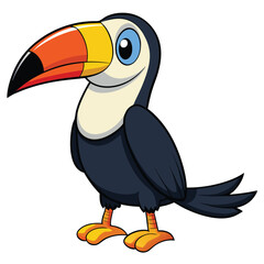 Fototapeta premium toucan bird on white background