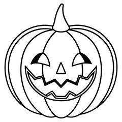 Halloween line art vector