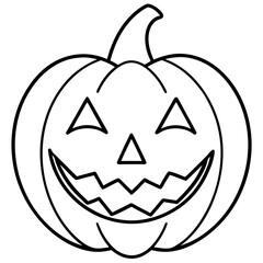 Halloween line art vector