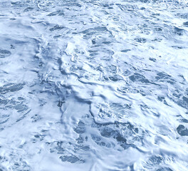 Landscape. The shoreline. Waves and ocean foam. Rocks. View from above. Texture background. Postcard. Poster.
