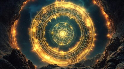 Abstract fractal spiral galaxy in dark space with glowing light, perfect for digital art, technology, or motion design backdrops 4k unique Abstract video - Powered by Adobe