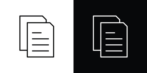 papers icon in black. flat graphic vector icon