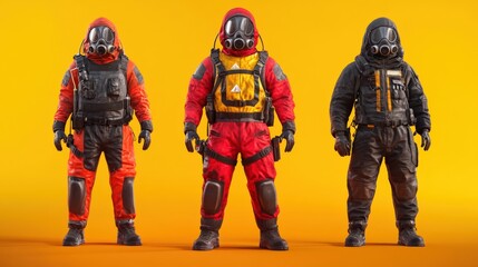 Three Modern Protective Suits Against Hazardous Environments